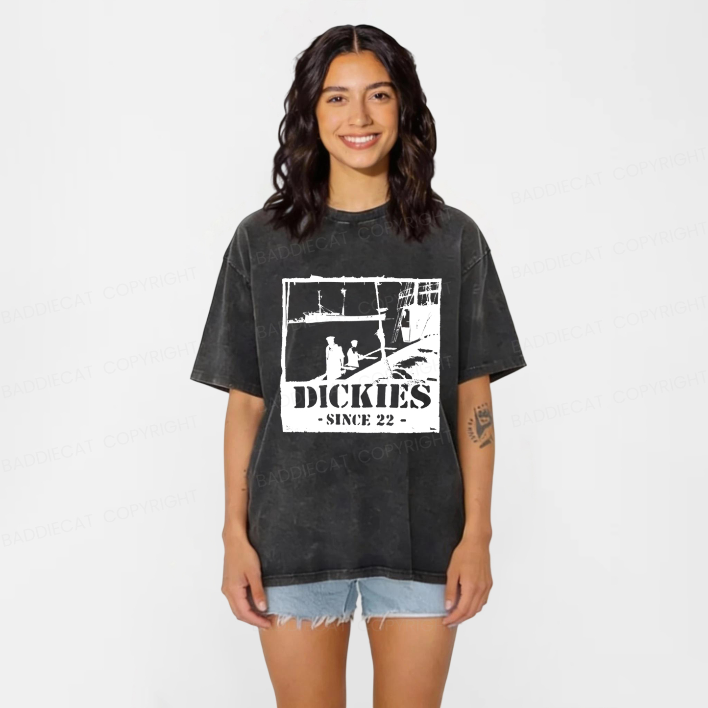 Baddiecat Dickies Harbor Vintage Washed T-shirt