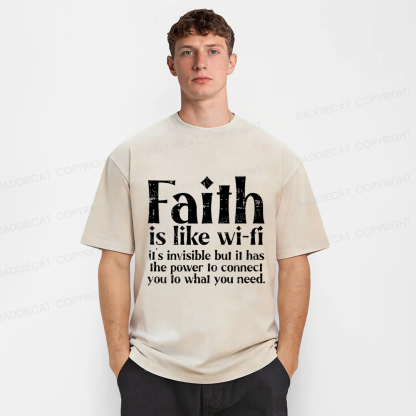 Baddiecat Jesus Christian Faith Washed T-shirt