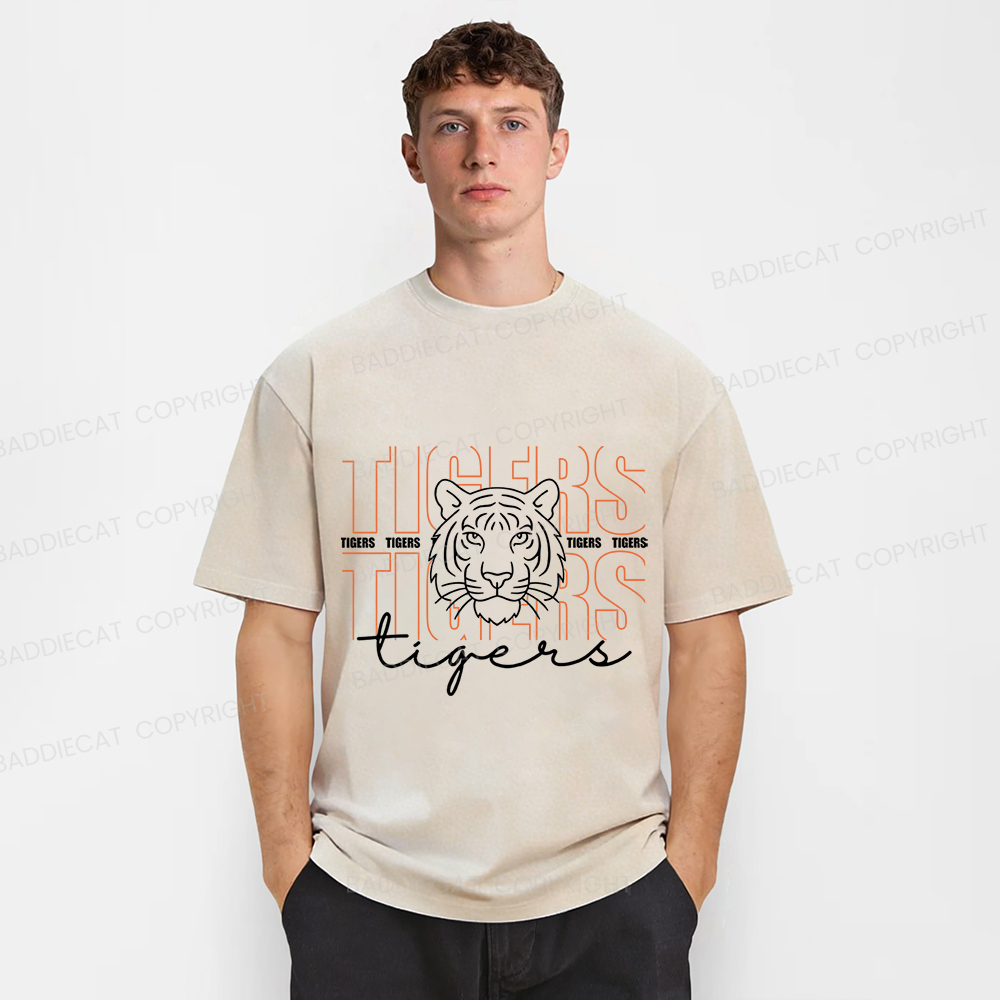 Baddiecat Tiger Washed T-shirt