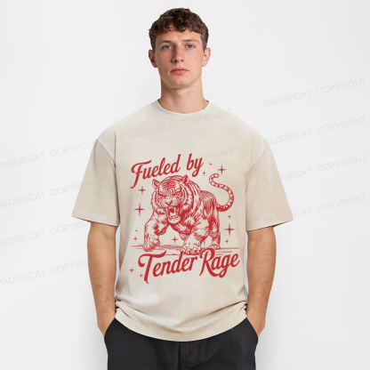 Baddiecat Tiger Fueled By Tender Rage Washed T-shirt