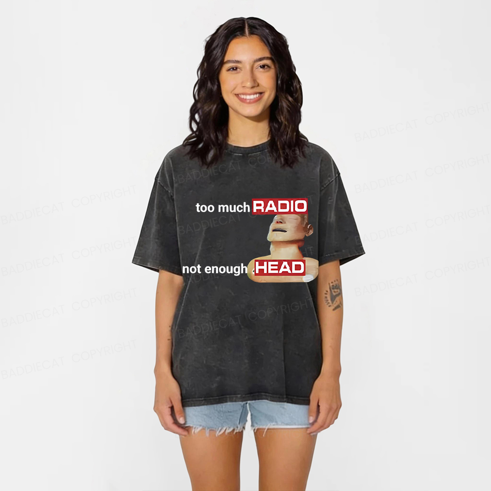 Baddiecat Funny And Humorous Emoji Packs Washed T-shirt