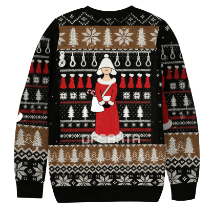 Baddiecat Of Santa Christmas Ugly Sweatshirt
