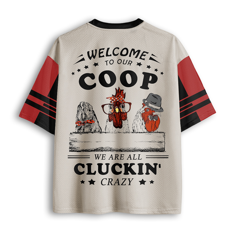 Baddiecat Welcome To Our Coop Mesh Jersey