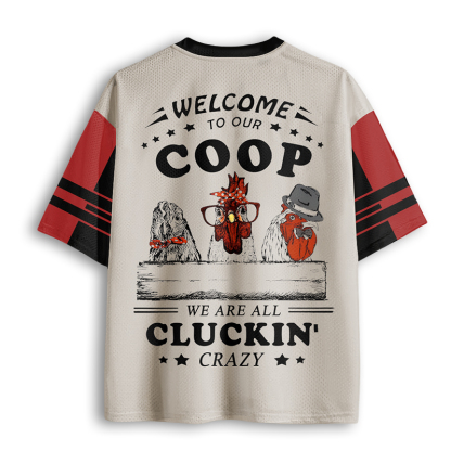 Baddiecat Welcome To Our Coop Mesh Jersey