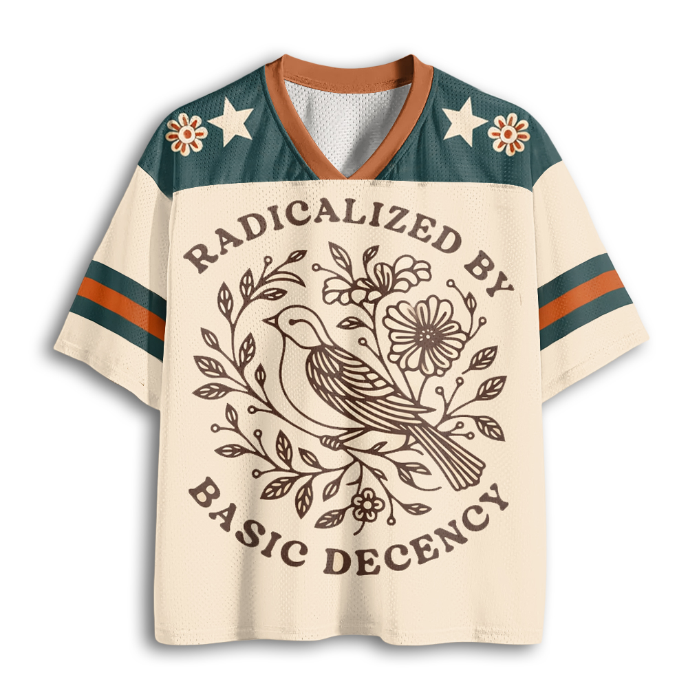 Baddiecat Radicalized By Basic Decency Mesh Jersey