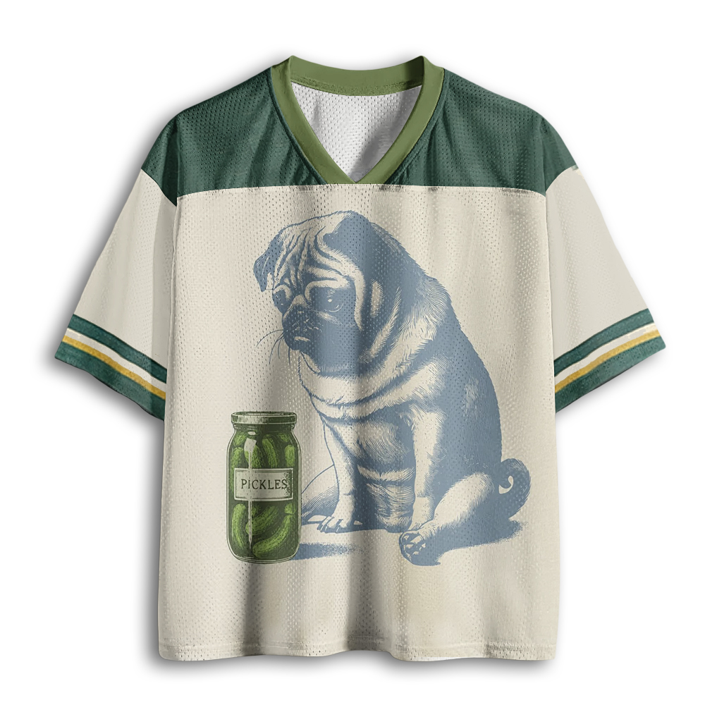 Baddiecat Pug Pickles Mesh Jersey