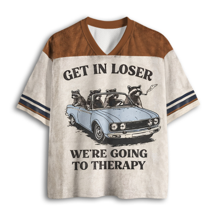 Baddiecat Get In Loser We're Going To Therapy Mesh Jersey