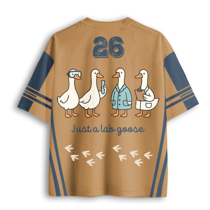 Baddiecat Just A Lab Goose Funny Mesh Jersey