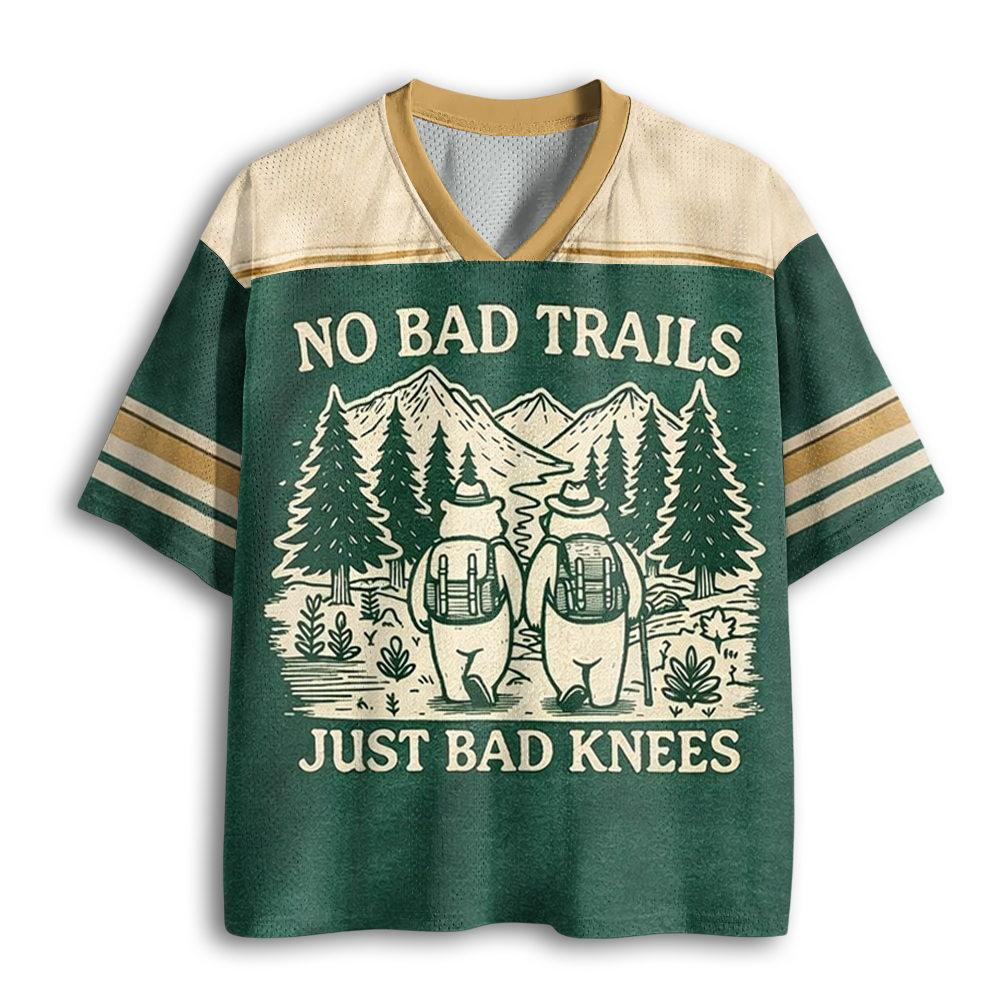 Baddiecat No Bad Trails Just Bad Knees Mesh Jersey