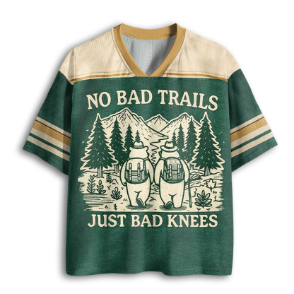 Baddiecat No Bad Trails Just Bad Knees Mesh Jersey