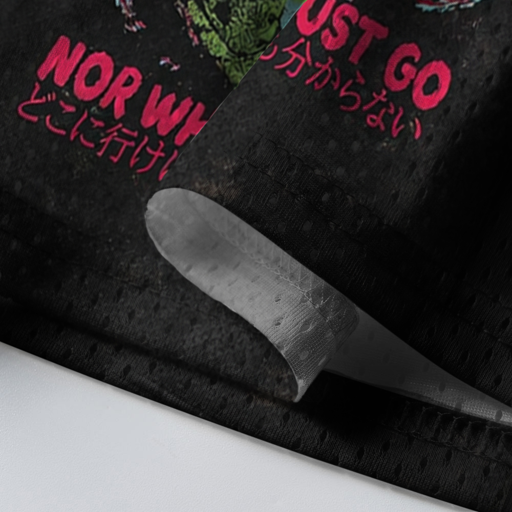 Baddiecat I Know Not Where I Am Funny Frog Mesh Jersey