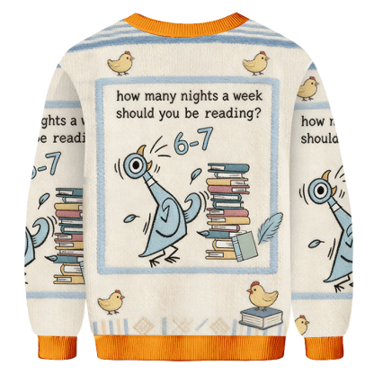 Baddiecat 6-7 How Many Nights A Week Should You Be Reading Ugly Sweatshirt