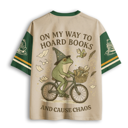 Baddiecat On My Way To Hoard Books And Cause Chaos Mesh Jersey