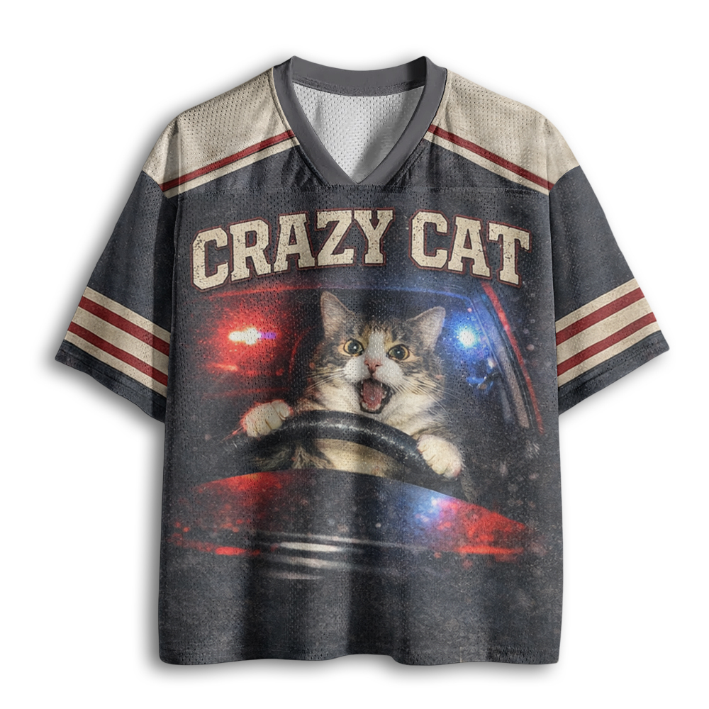 Baddiecat Crazy Cat Mesh Jersey