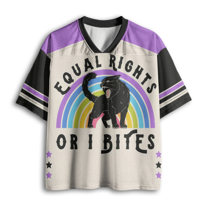 Baddiecat Equal Rights LGBTQ Mesh Jersey