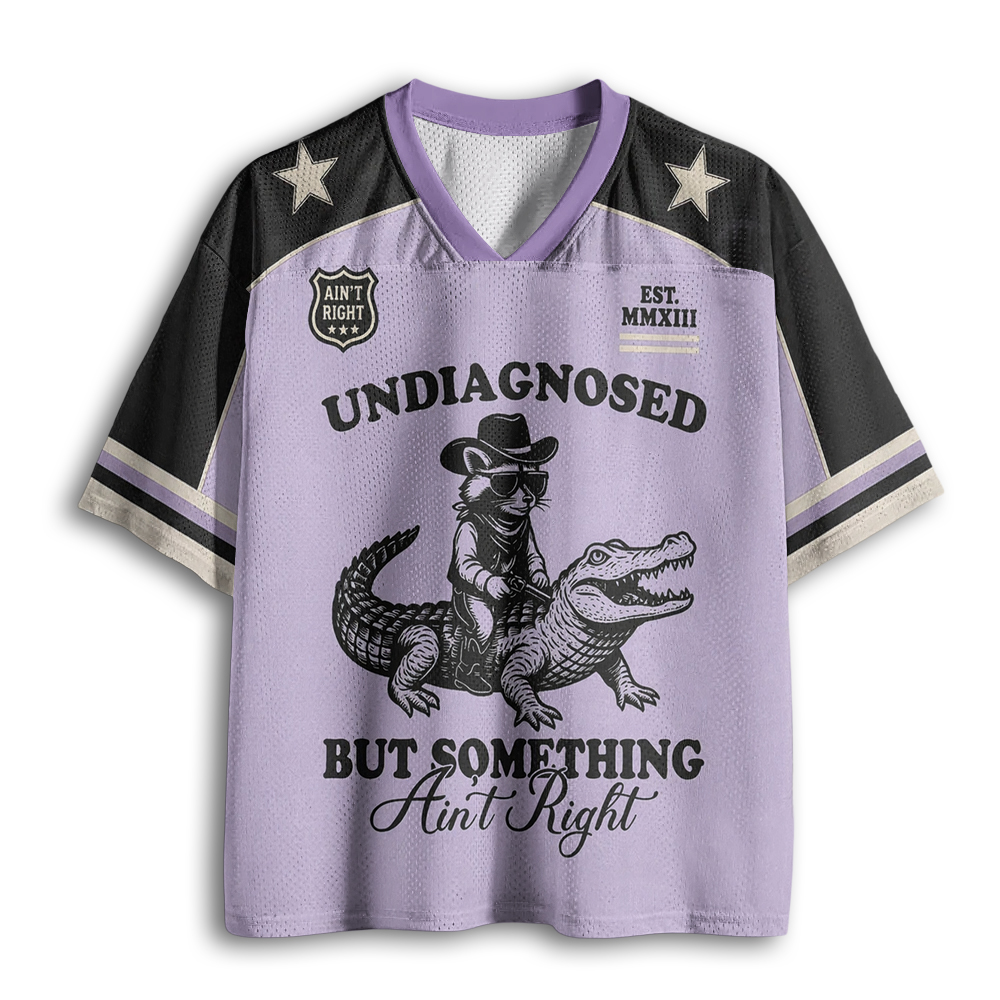 Baddiecat Undiagnosed But Something Ain't Right Mesh Jersey