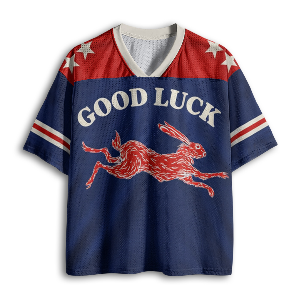 Baddiecat Good Luck Rabbit Mesh Jersey