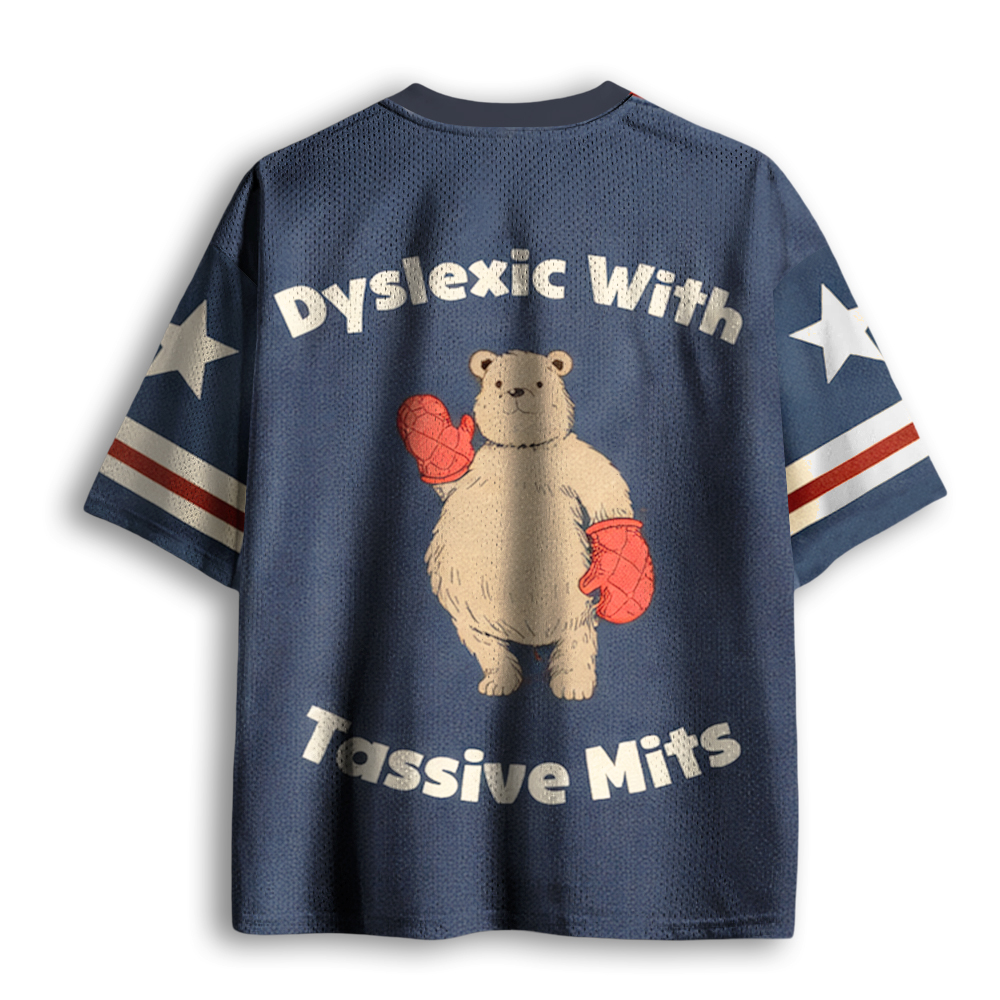 Baddiecat Dyslexic With Tassive Mits Mesh Jersey