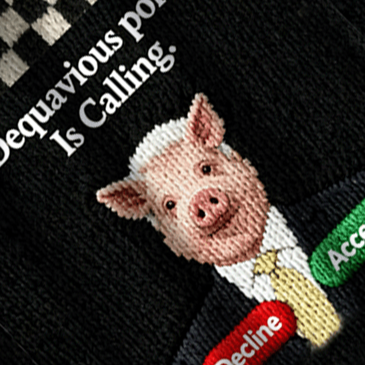 Baddiecat Dequavious Pork Is Calling Christmas Ugly Sweatshirt