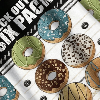 Baddiecat Donut Check Out My Six Pack Ugly Sweatshirt