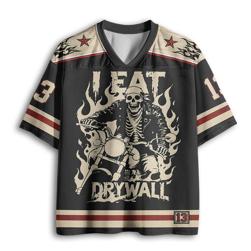 Baddiecat I Eat Drywall Weird Mesh Jersey