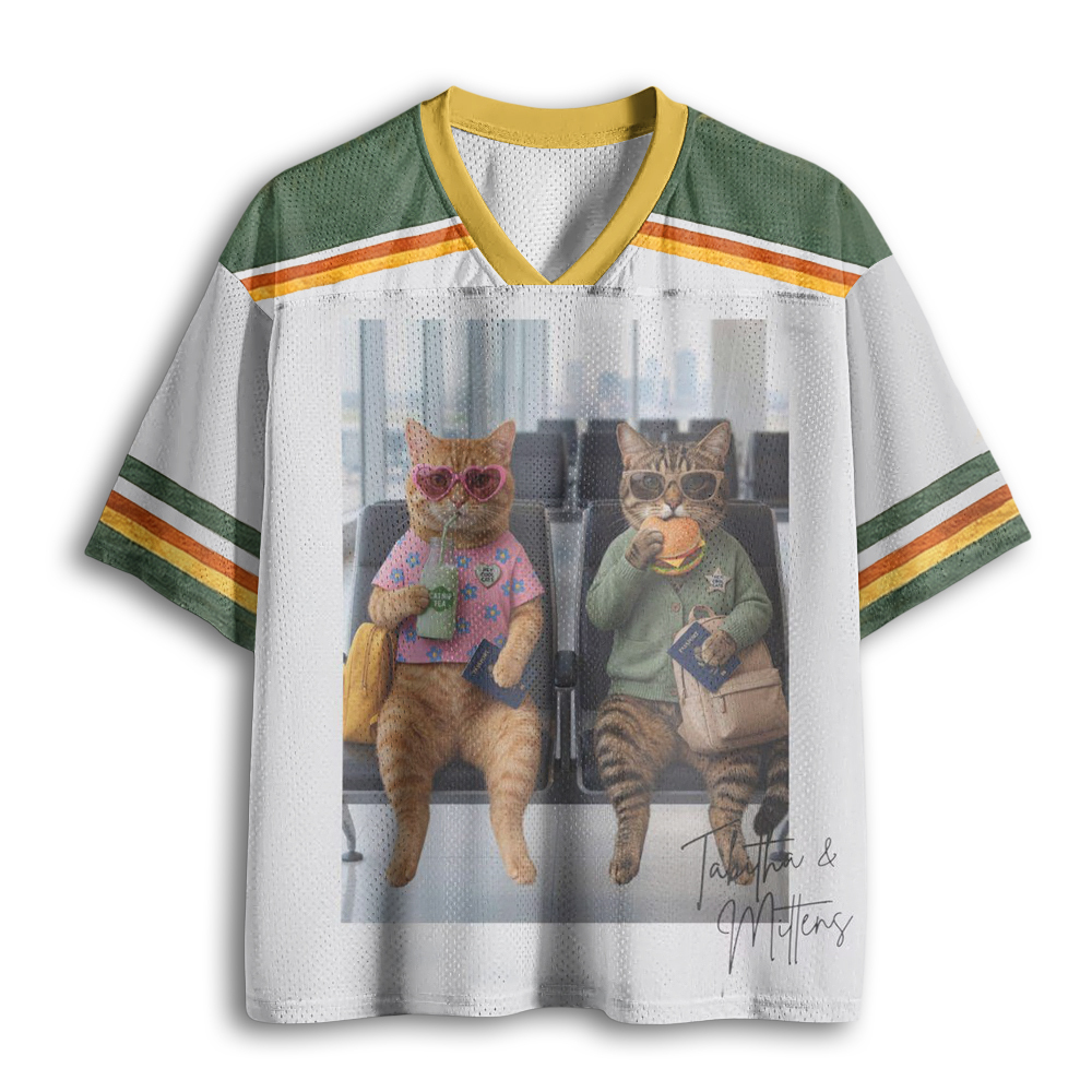 Baddiecat Hey Cool Cats Mesh Jersey