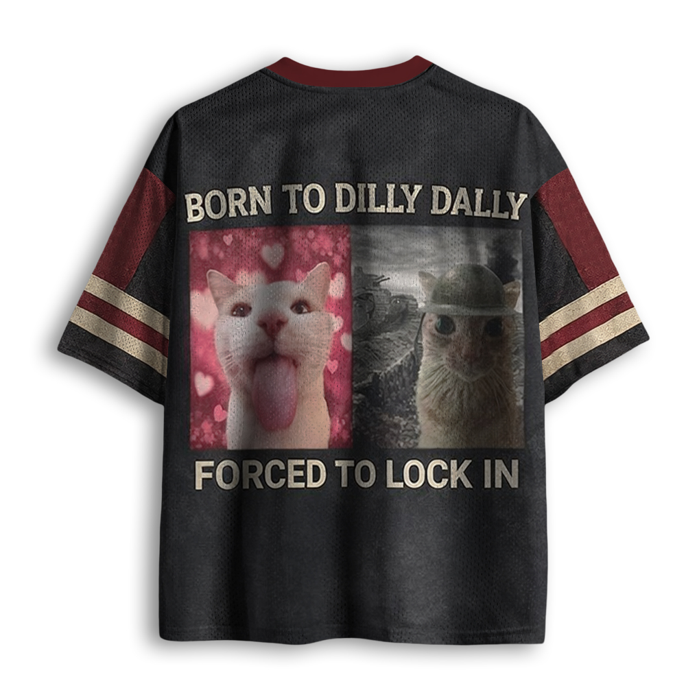 Baddiecat Born To Dilly Forced To Lock In Mesh Jersey
