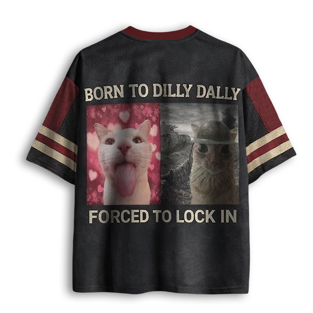 Baddiecat Born To Dilly Forced To Lock In Mesh Jersey