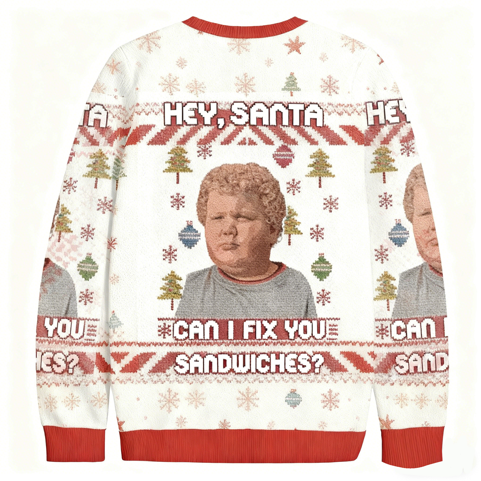 Baddiecat Hey Santa Can I Fix You Sandwiches Christmas Ugly Sweatshirt