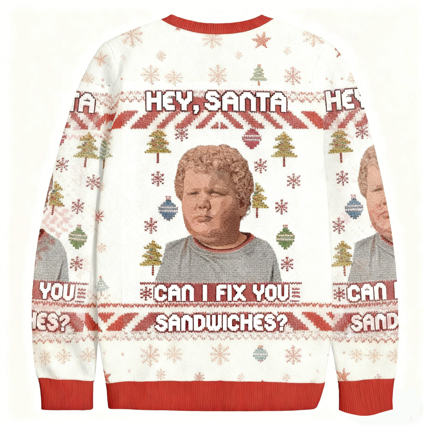 Baddiecat Hey Santa Can I Fix You Sandwiches Christmas Ugly Sweatshirt