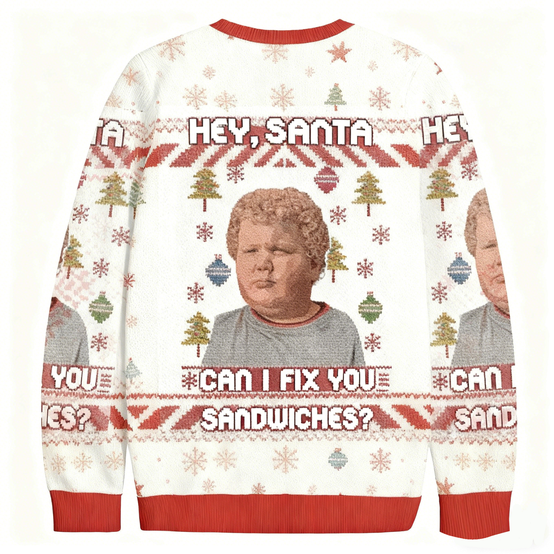 Baddiecat Hey Santa Can I Fix You Sandwiches Christmas Ugly Sweatshirt