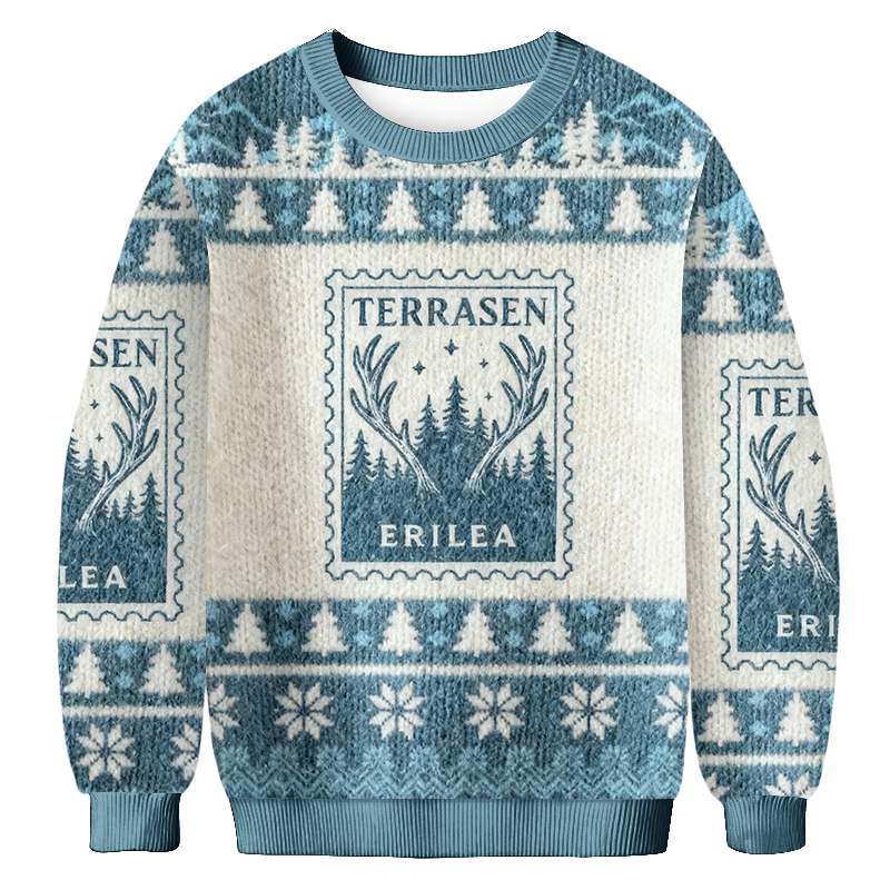 Baddiecat Terrasen Erilea Christmas Ugly Sweatshirt