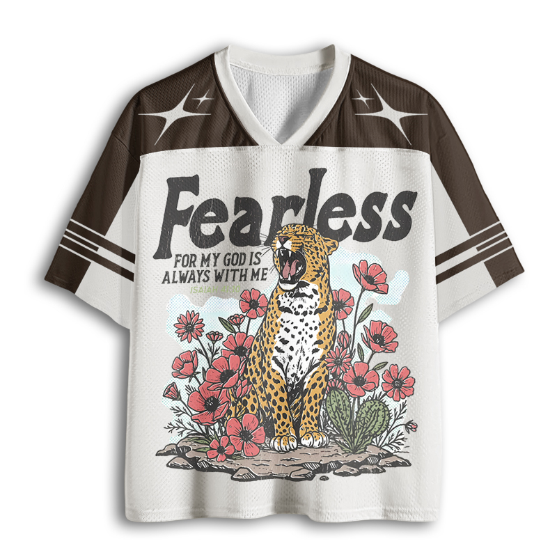 Baddiecat Vintage Leopard Mesh Jersey