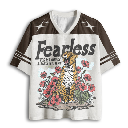 Baddiecat Vintage Leopard Mesh Jersey