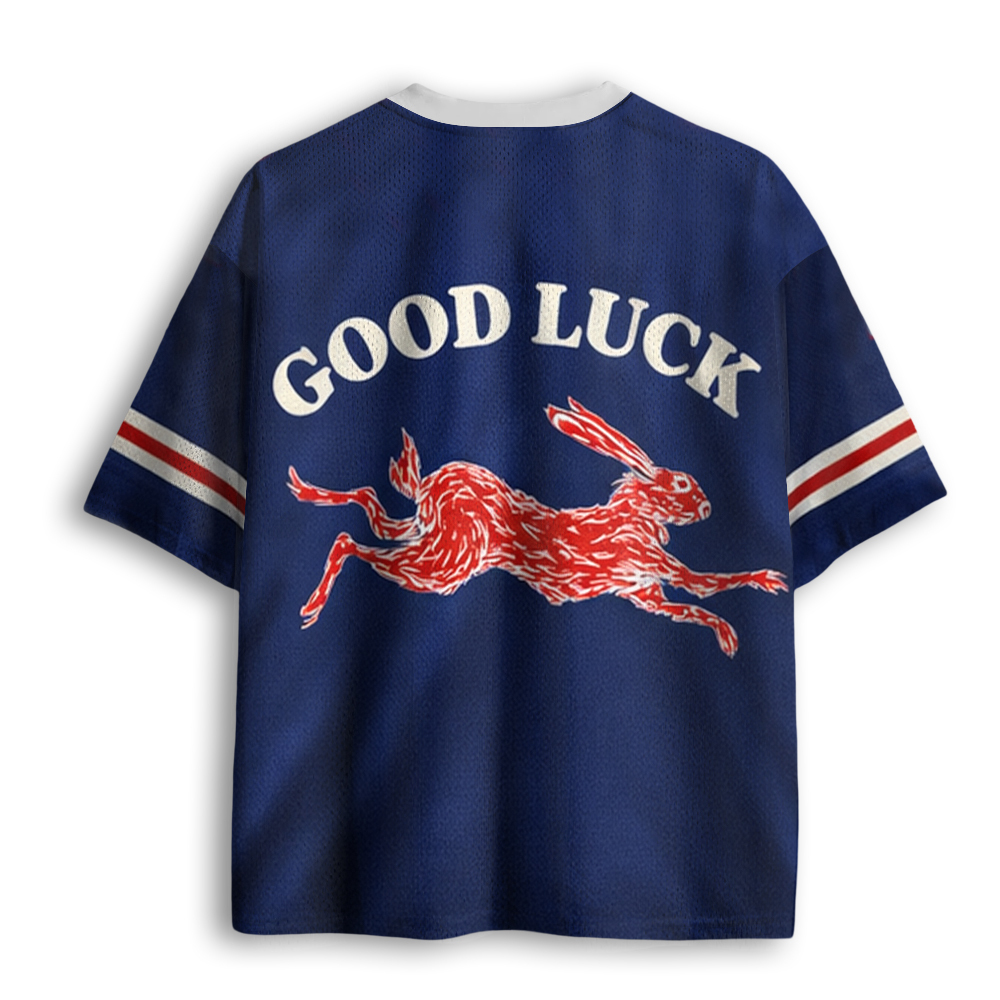 Baddiecat Good Luck Rabbit Mesh Jersey