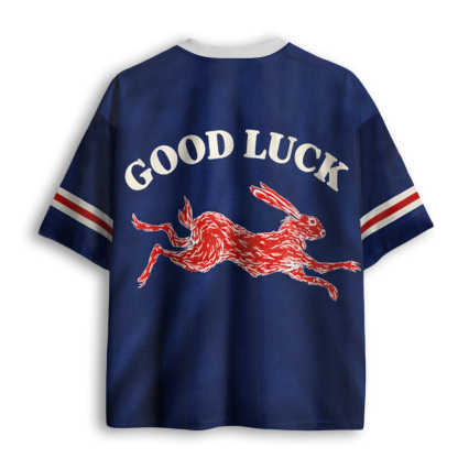 Baddiecat Good Luck Rabbit Mesh Jersey
