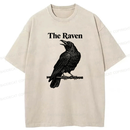 Baddiecat The Raven Washed T-shirt