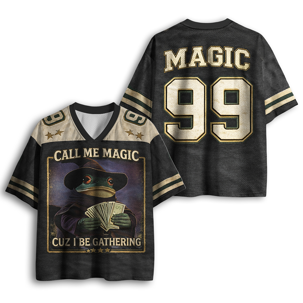 Baddiecat Call Me Magic Cuz I Be Gathering Mesh Jersey