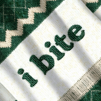 Baddiecat I Bite Christmas Ugly Sweatshirt