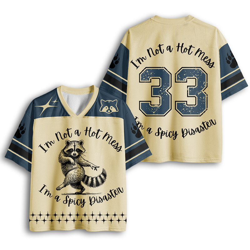 Baddiecat Spicy Disaster Raccoon Mesh Jersey