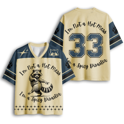 Baddiecat Spicy Disaster Raccoon Mesh Jersey