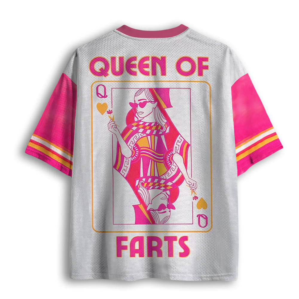 Baddiecat Queen Of Farts Mesh Jersey