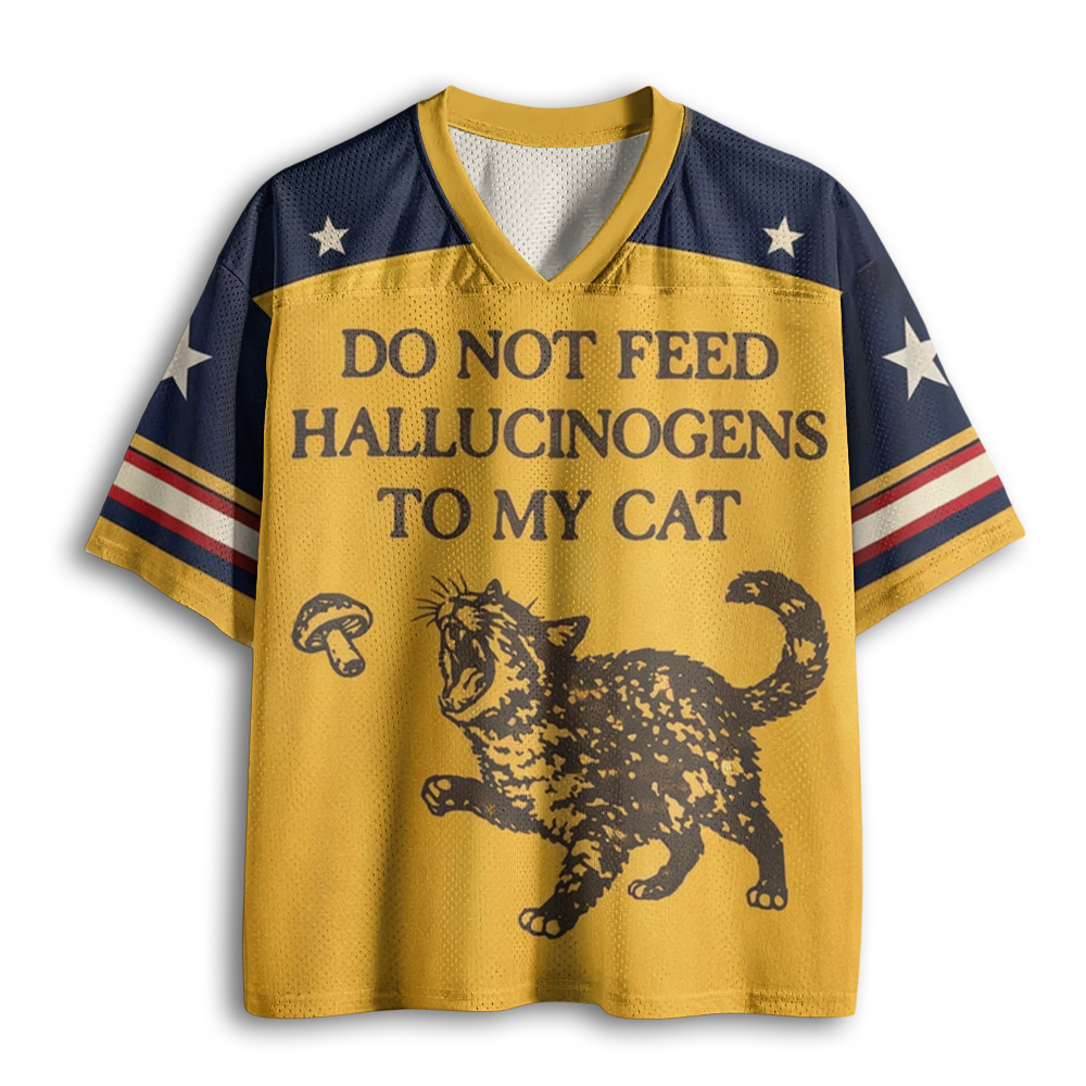Baddiecat Funny Weird Cat Meme Mesh Jersey