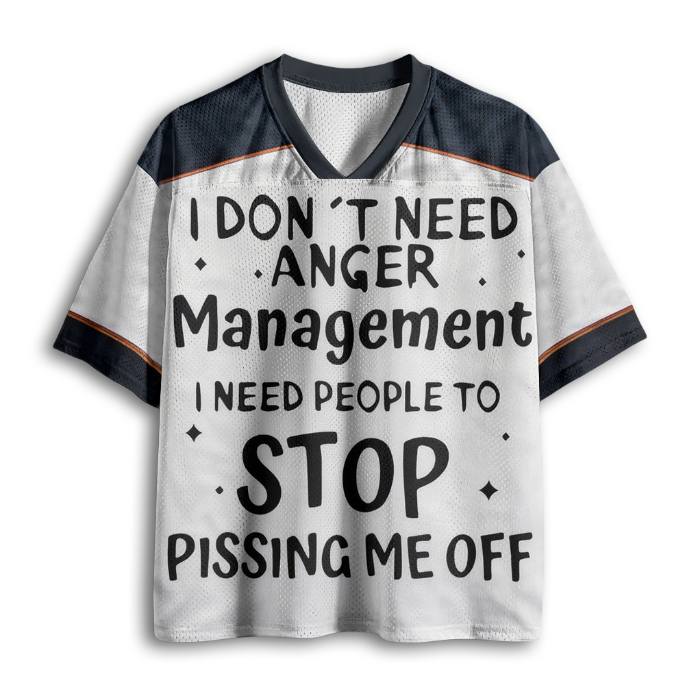 Baddiecat I Don't Need Anger Management Mesh Jersey