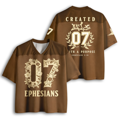 Baddiecat Ephesians Christian Faith Mesh Jersey