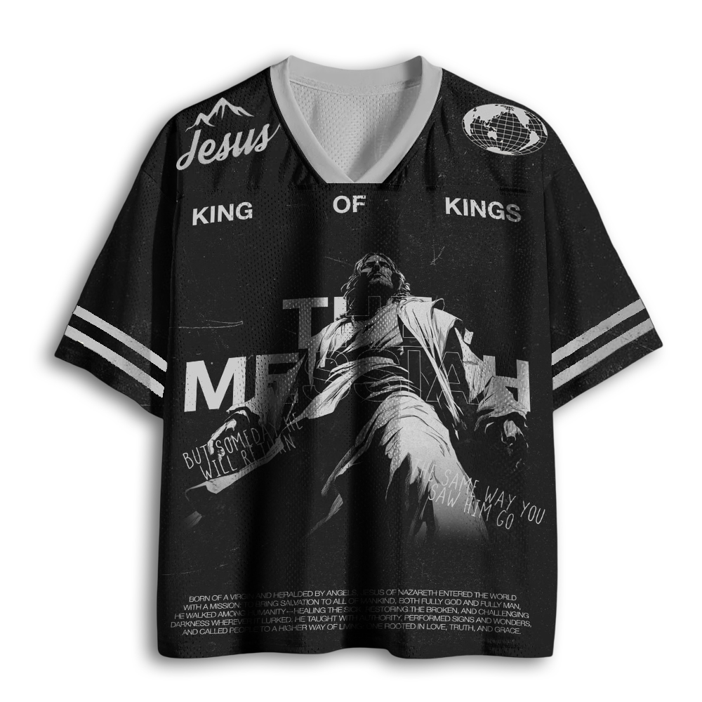 Baddiecat Jesus King Of Kings Mesh Jersey