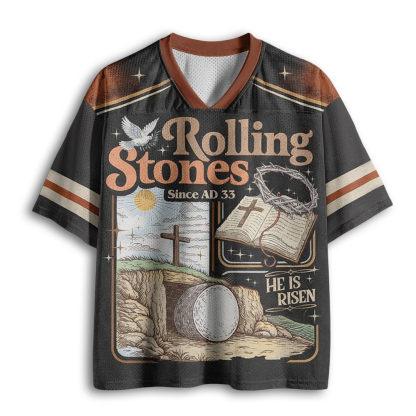 Baddiecat Rolling Stones He Is Risen Mesh Jersey