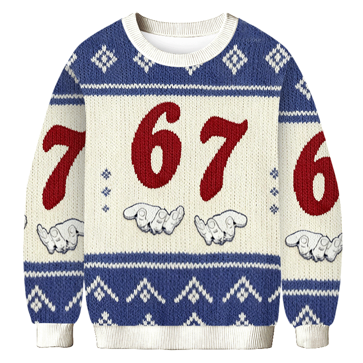 Baddiecat 67-Point Life Donut Ugly Sweatshirt