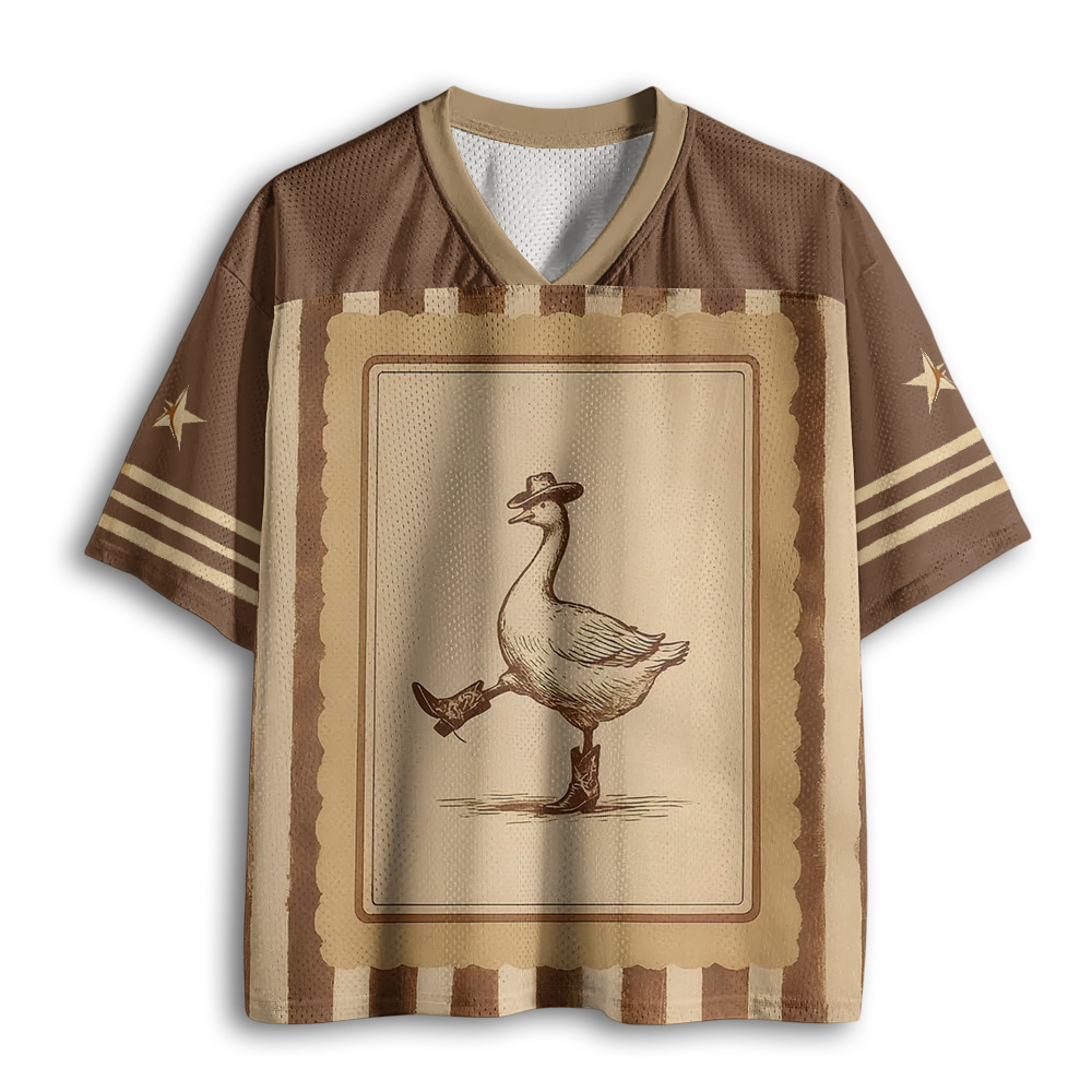 Baddiecat Silly Cowboy Goose Mesh Jersey