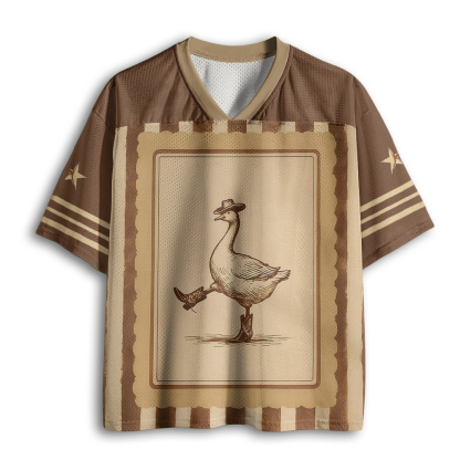 Baddiecat Silly Cowboy Goose Mesh Jersey
